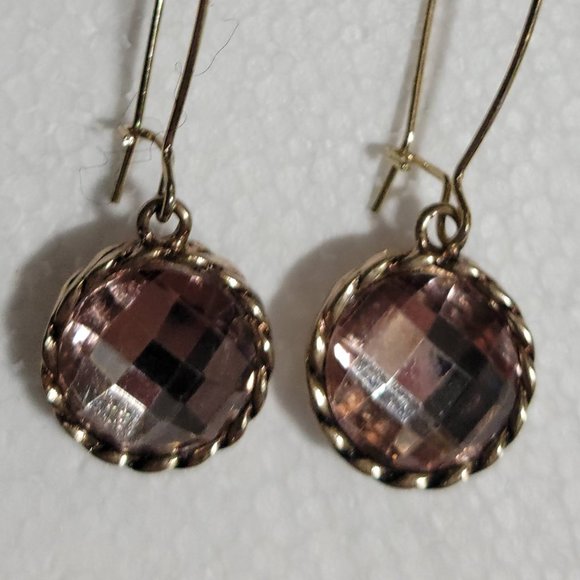 NWT Pink and Gold Mythologie Earrings - Picture 2 of 6